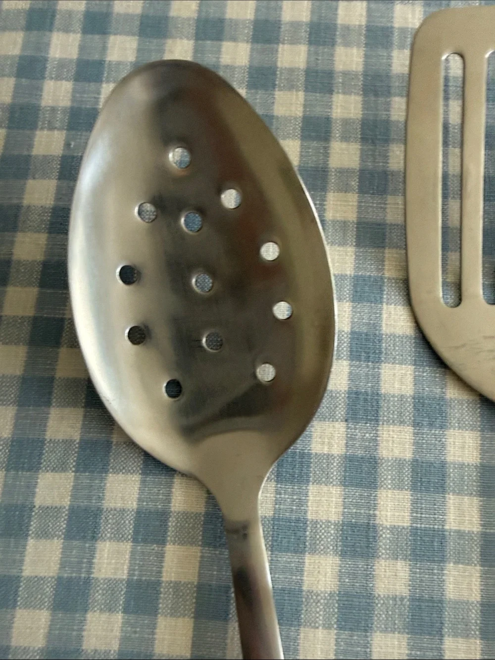 Temp-tations Silicone & Metal Slotted Dotted Serving Spoon & spatula- floral